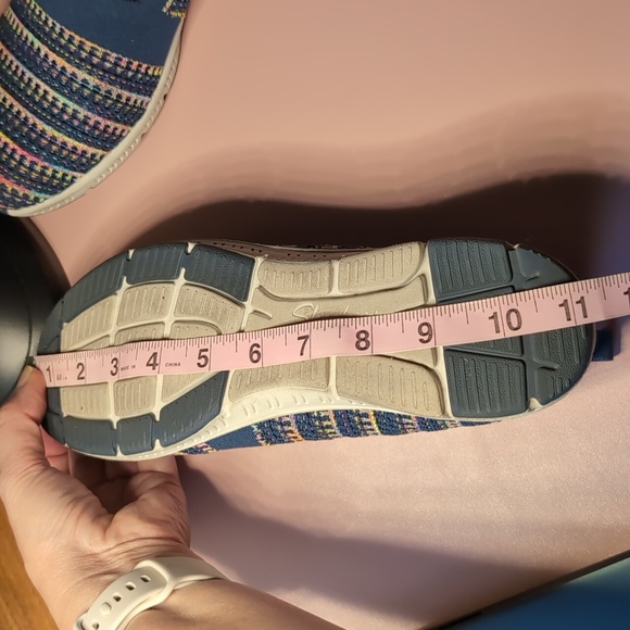 Skechers size 9.5 Be-Cool Sherbet Skies, multi navy slip on casual - Picture 9 of 11